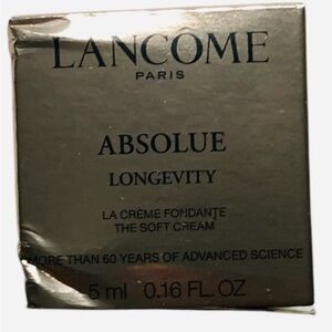Lancome Absolue Longevity The Soft Cream La Creme Fondante 5ml 0.16oz NEW Sample